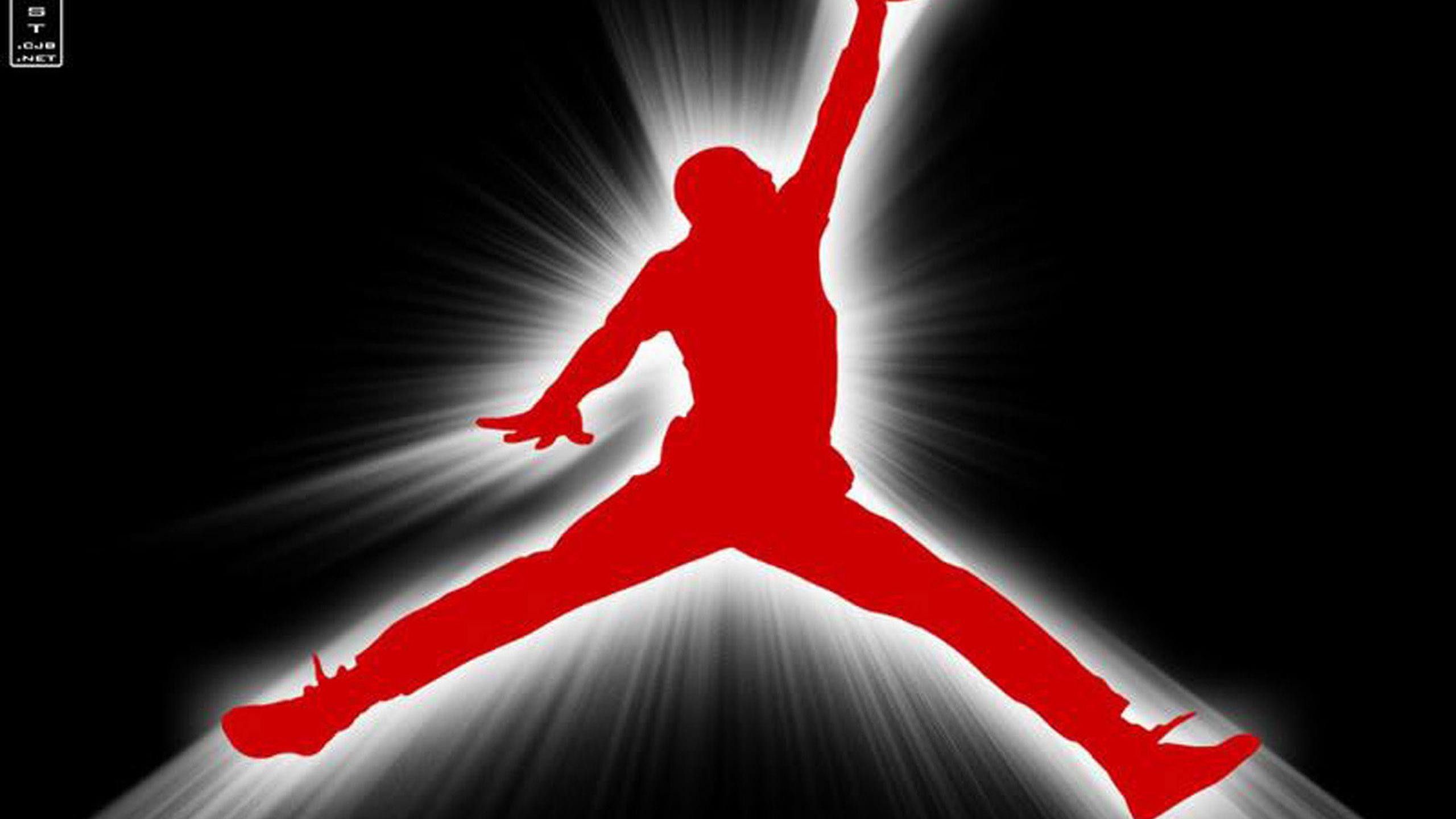 Logo Jumpman Air Jordan rosso, 2560x1440 QHD, Monitor Gaming