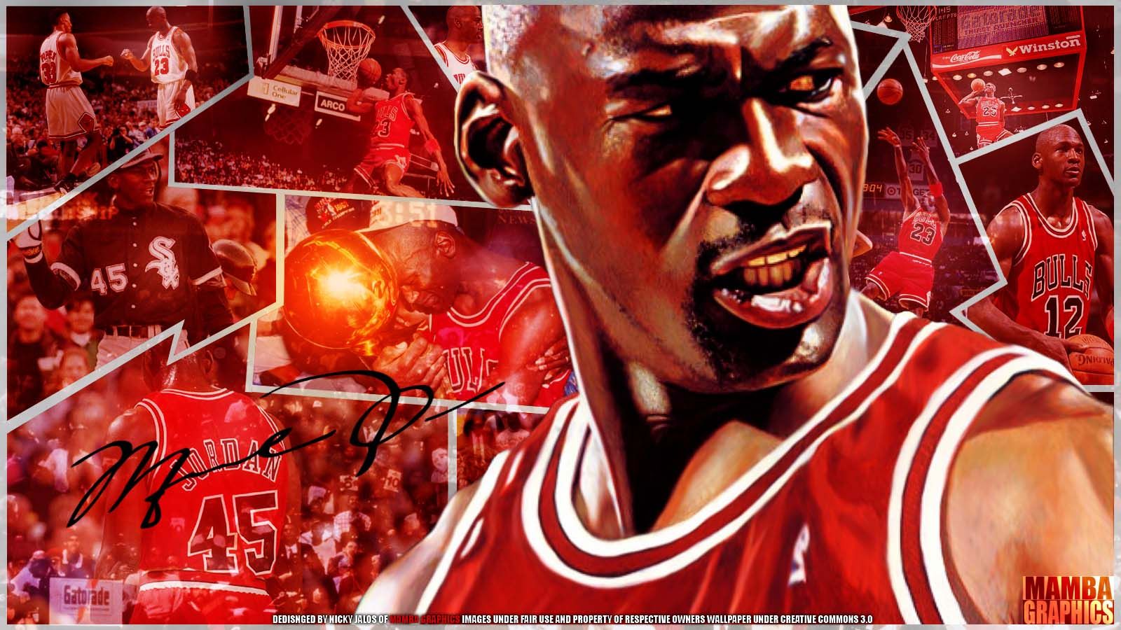 Michael Jordan cartone Bulls, 2560x1440 1440p, Desktop