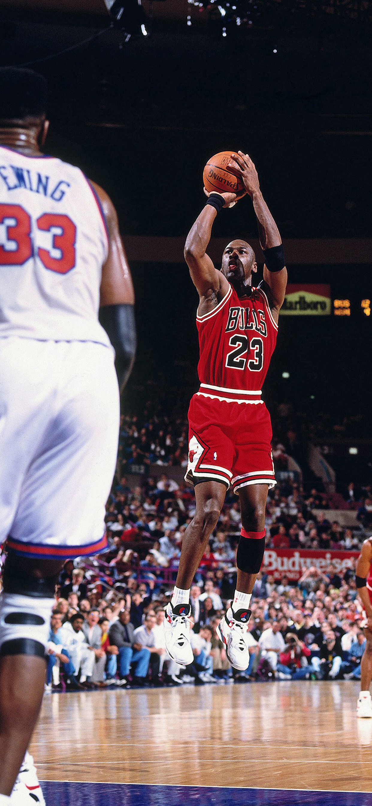 Michael Jordan silhouette fulmini rossi, 1024x768 HD, Desktop