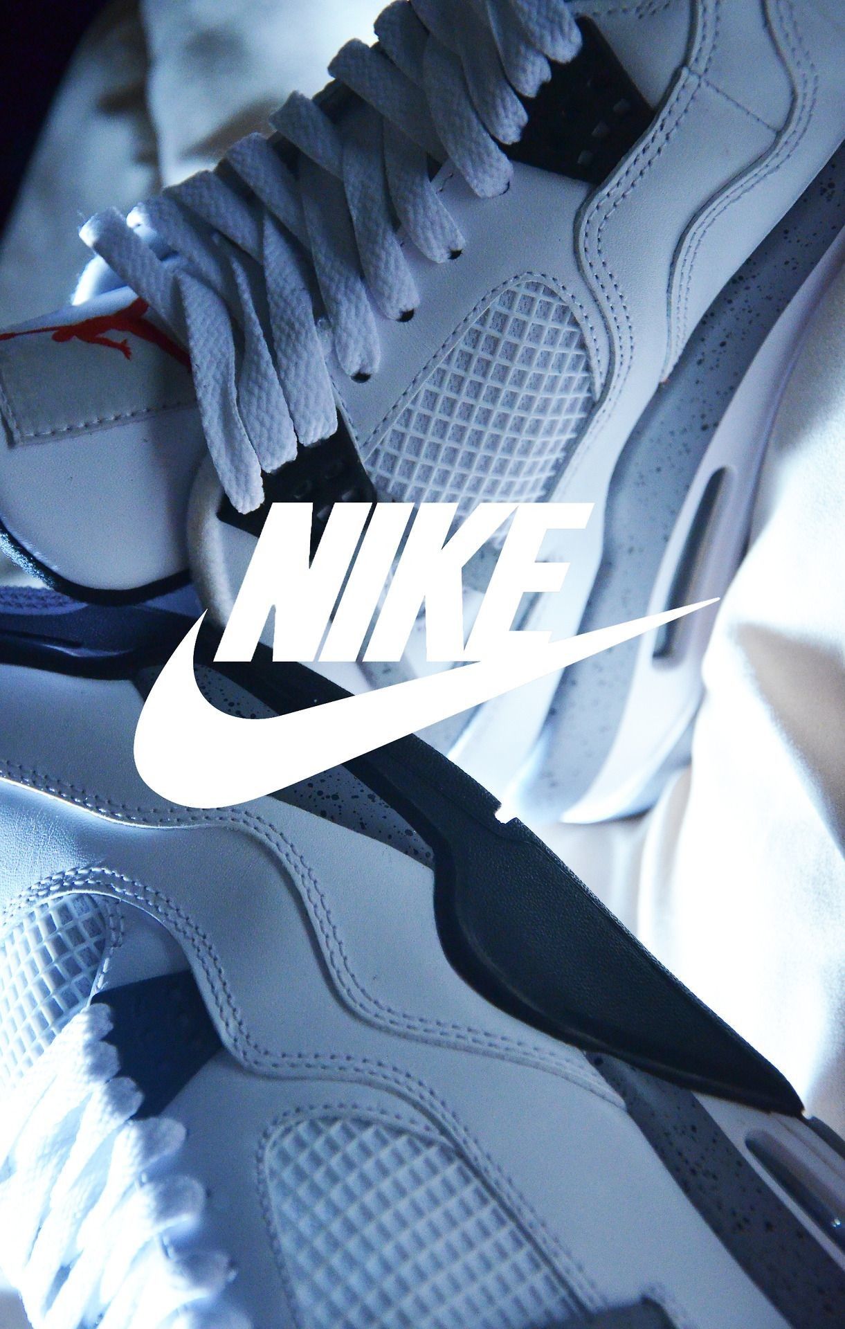 Sneaker Nike Jordan blu, swoosh, 1221x1920 Full HD Verticale, Smartphone