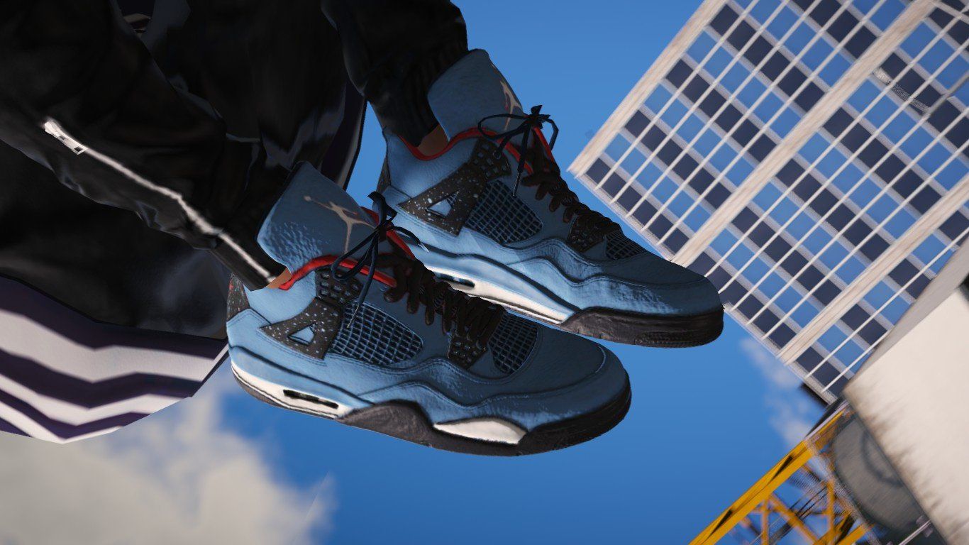 Sneaker Air Jordan 4 grigia, 3840x2160 Ultra HD, 4K TV