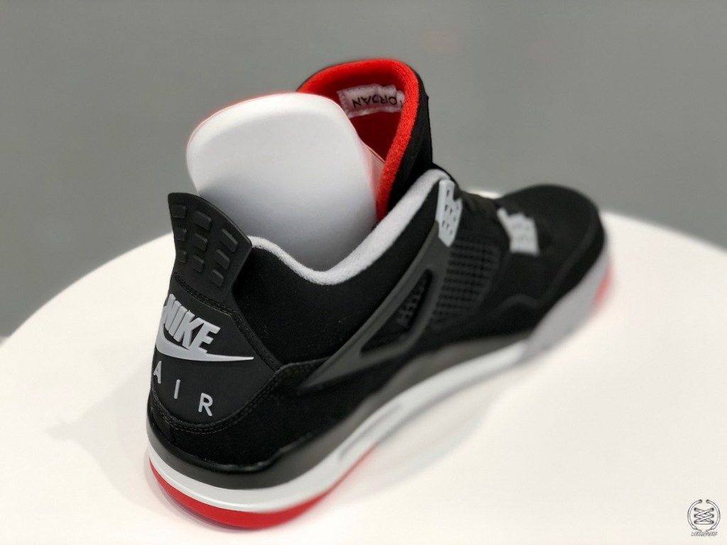 Air Jordan 4 nera rossa, 1024x768 HD, Desktop