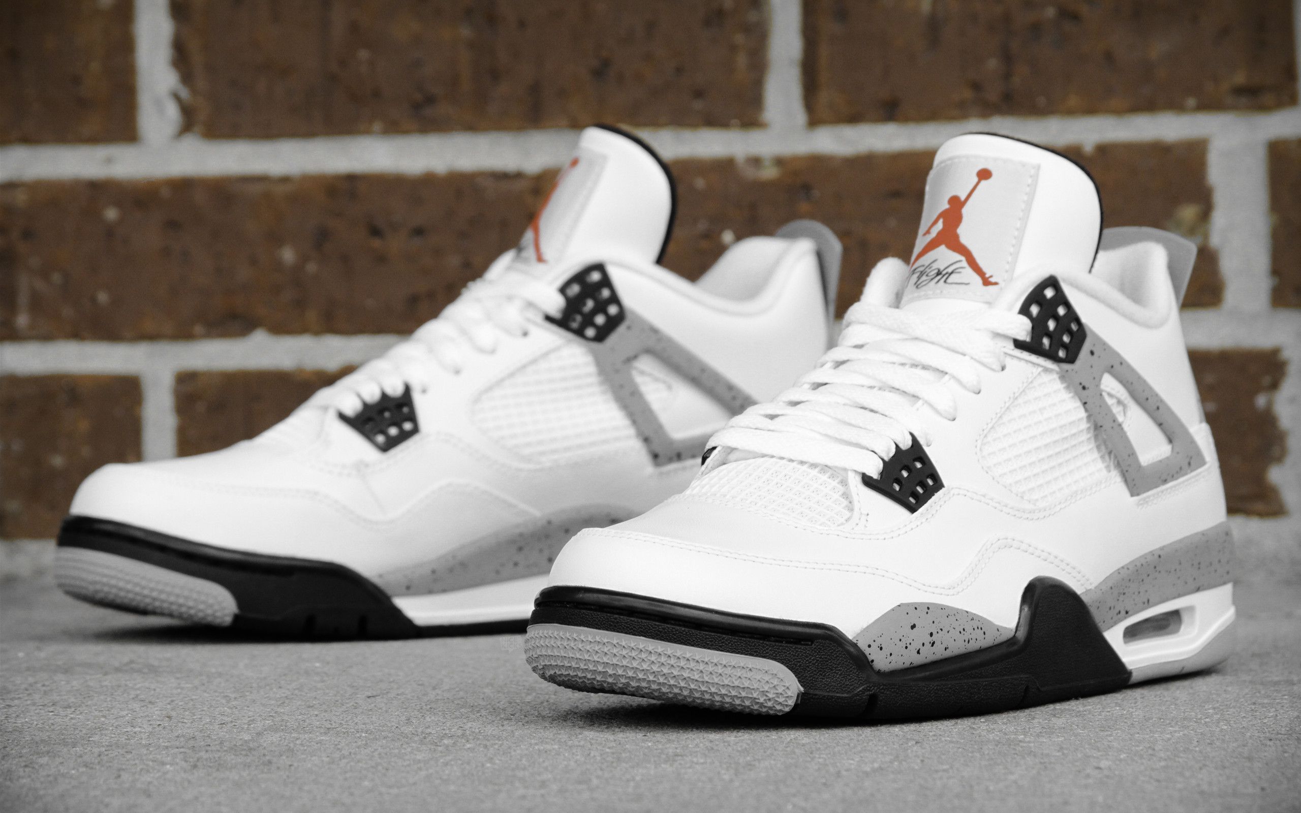 Air Jordan 4 bianco rosso, 1800x1200 HD, PC Desktop