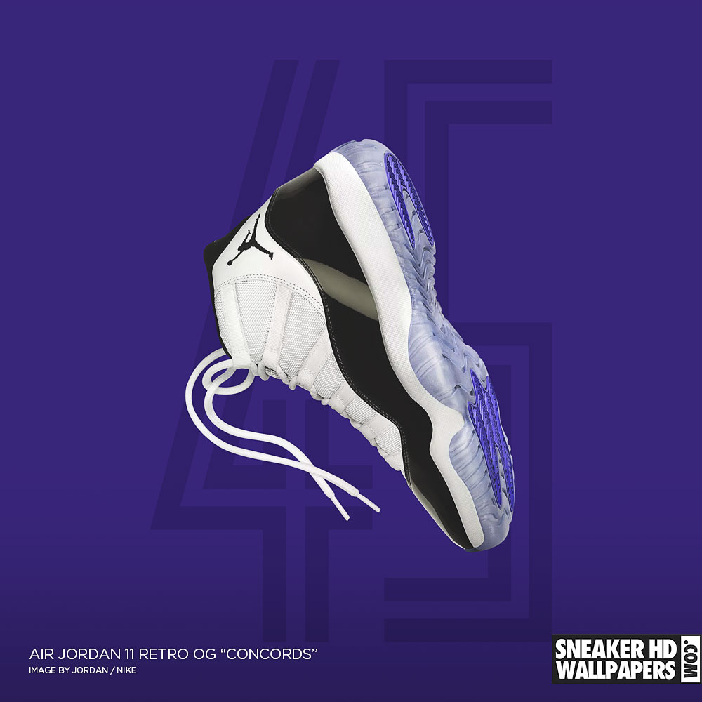 Air Jordan 11 Concord viola, 1000x1000 HD, PC Desktop
