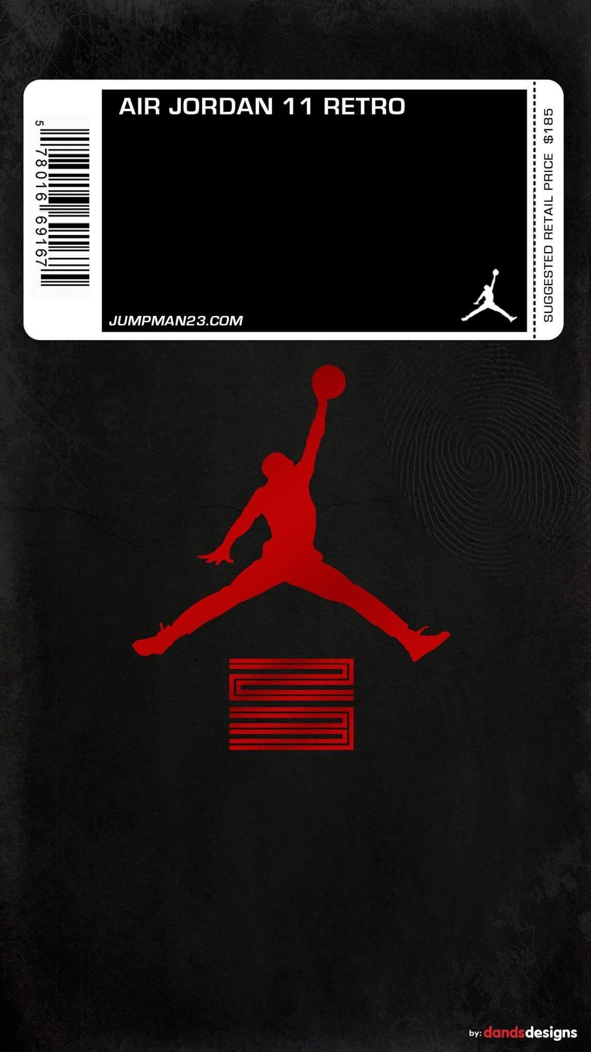 Logo Jumpman Air Jordan rosso, 1152x2048 Verticale, POCO
