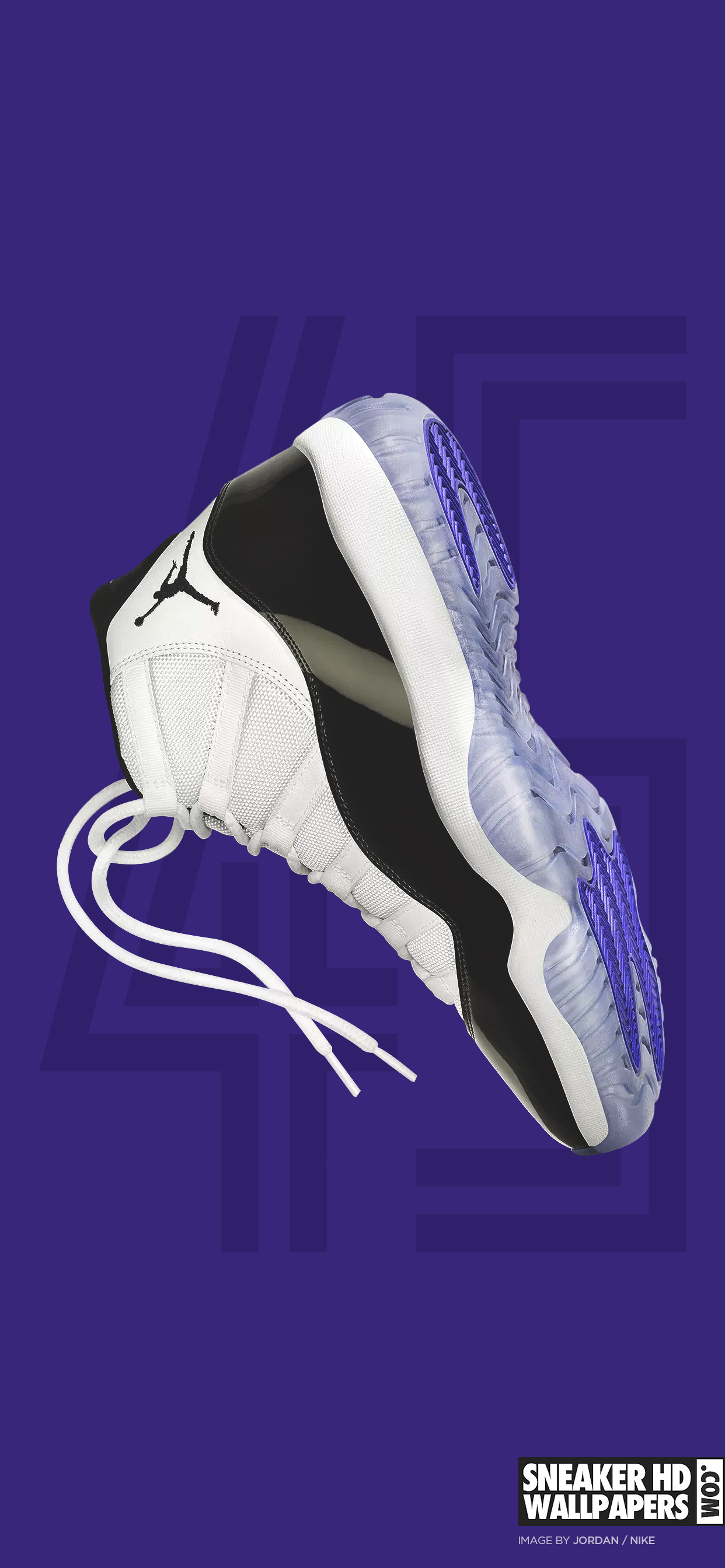 Scarpa Jordan 11 viola, 1242x2688 Verticale, iPhone