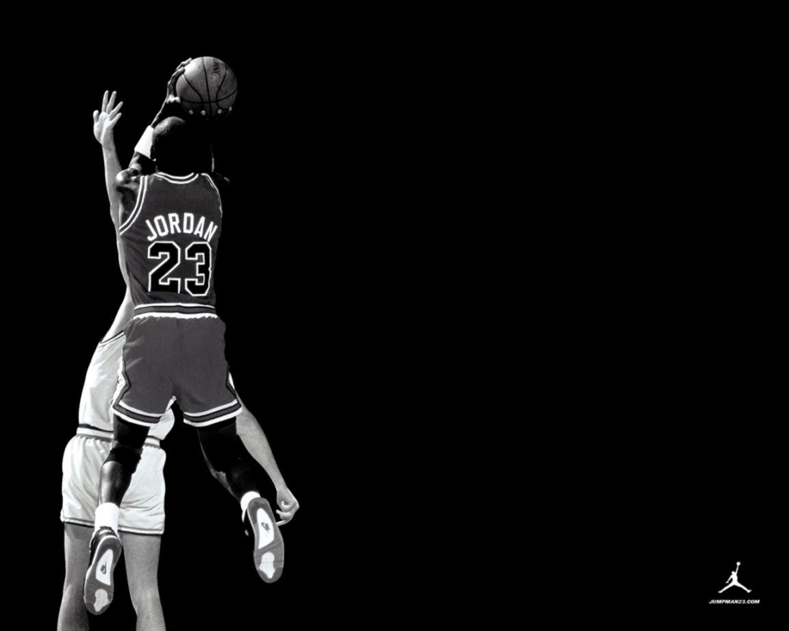 Michael Jordan tiro bianco nero, Chicago Bulls, 1152x921 HD, Desktop