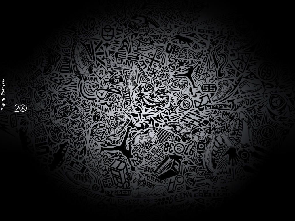 Michael Jordan adesivo murale, 1000x1000 HD, PC