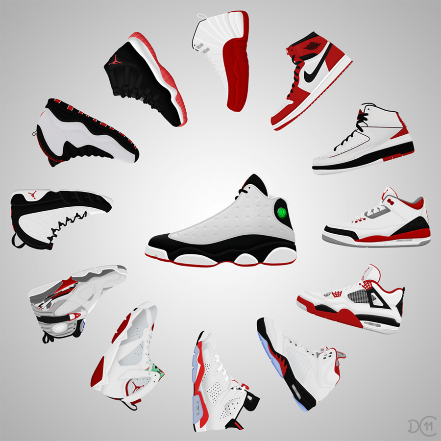 Sneaker Air Jordan a cerchio, 900x900 HD, Desktop