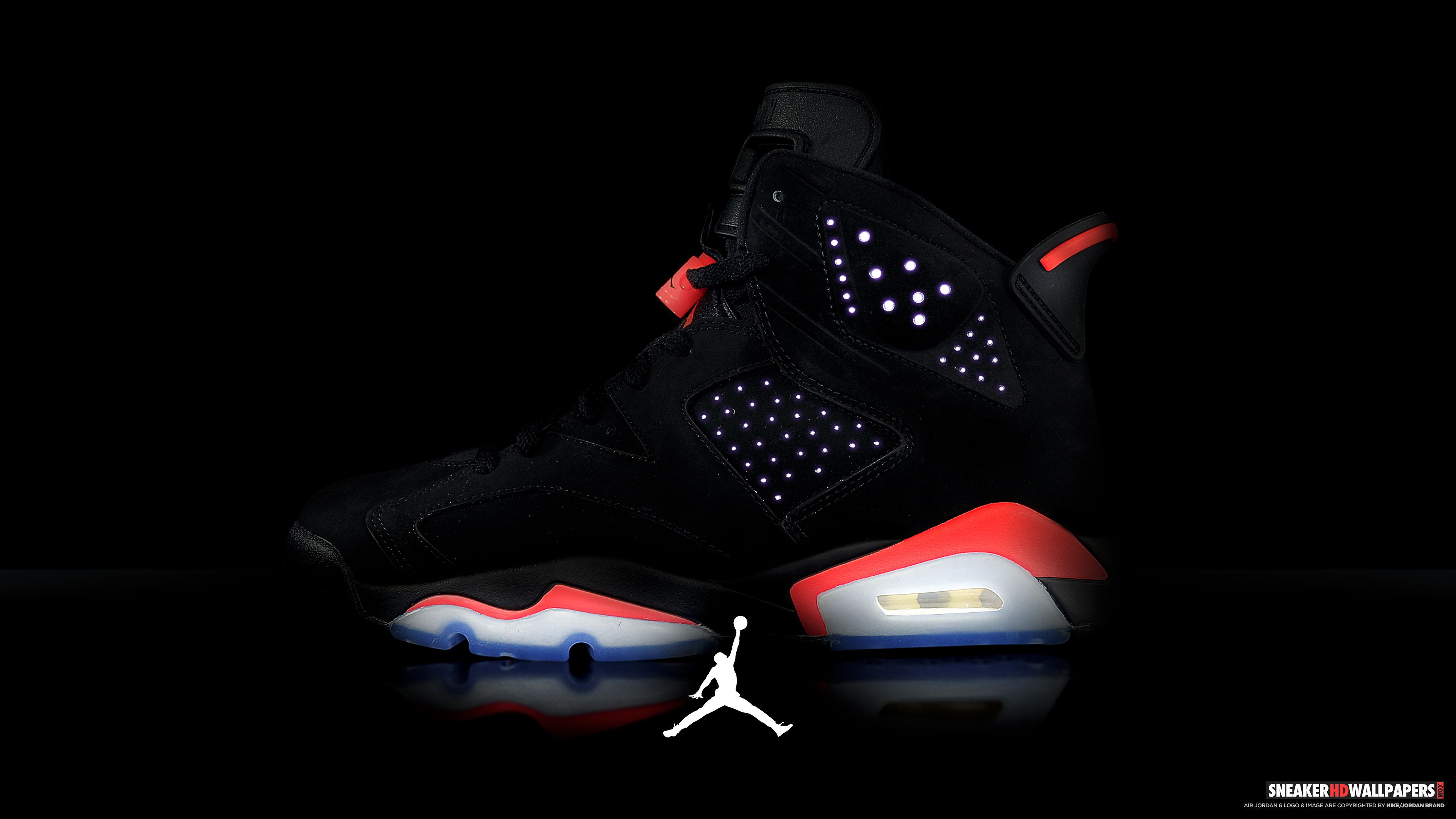 Scarpa Air Jordan nera rossa, 3840x2160 4K, Monitor 4K