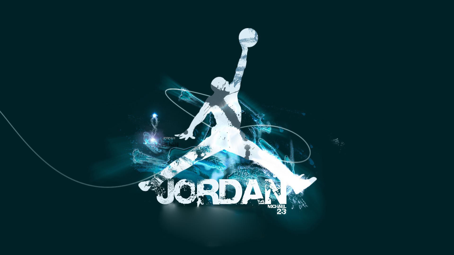 Logo Air Jordan luce blu, 1920x1200 Full HD+, Desktop