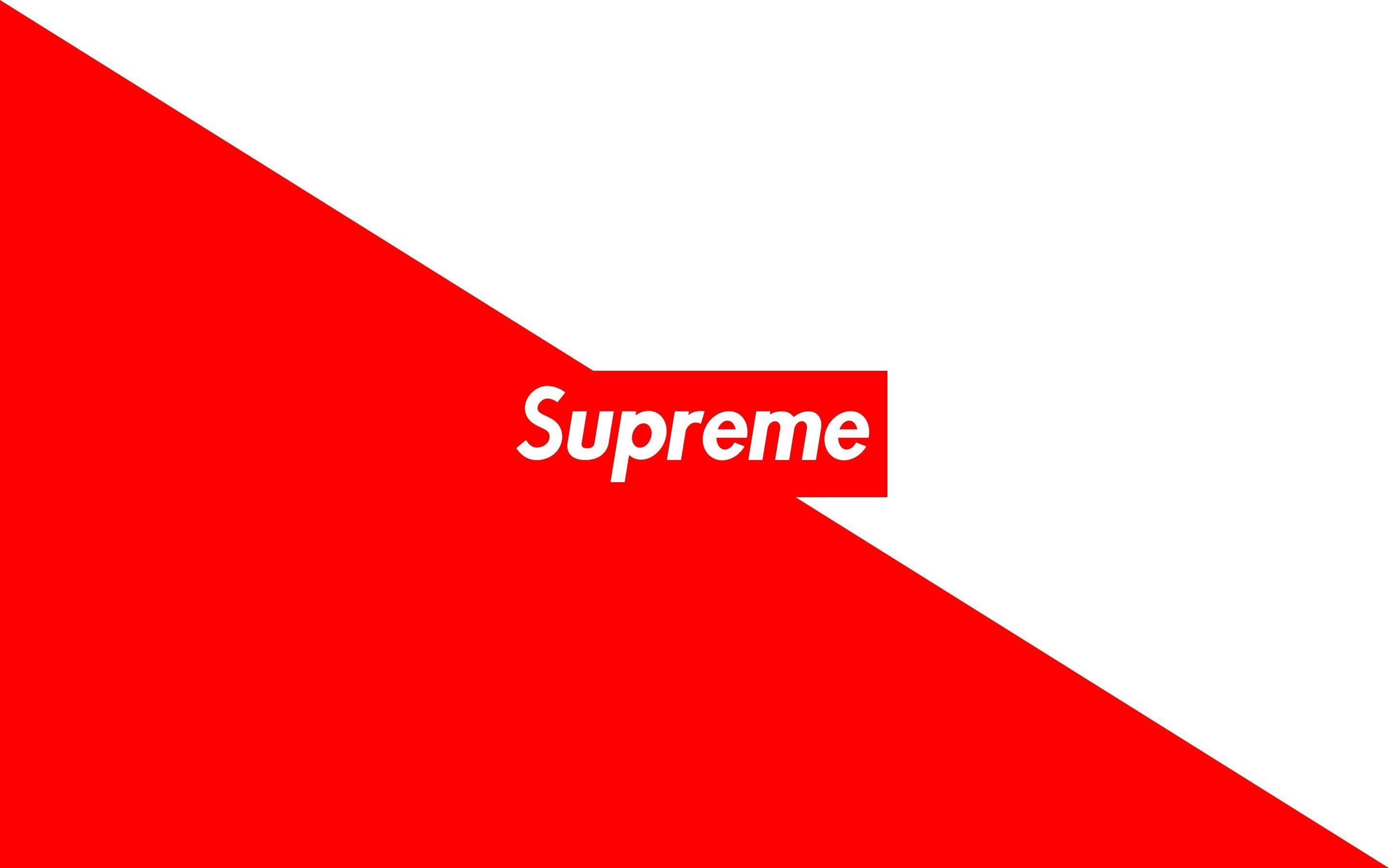 Logo Supreme rosso bianco, 2880x1800 WQXGA, Desktop