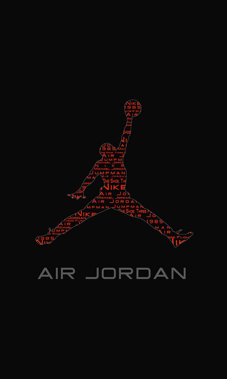Logo Air Jordan rosso, 768x1280 Full HD Verticale, iPhone