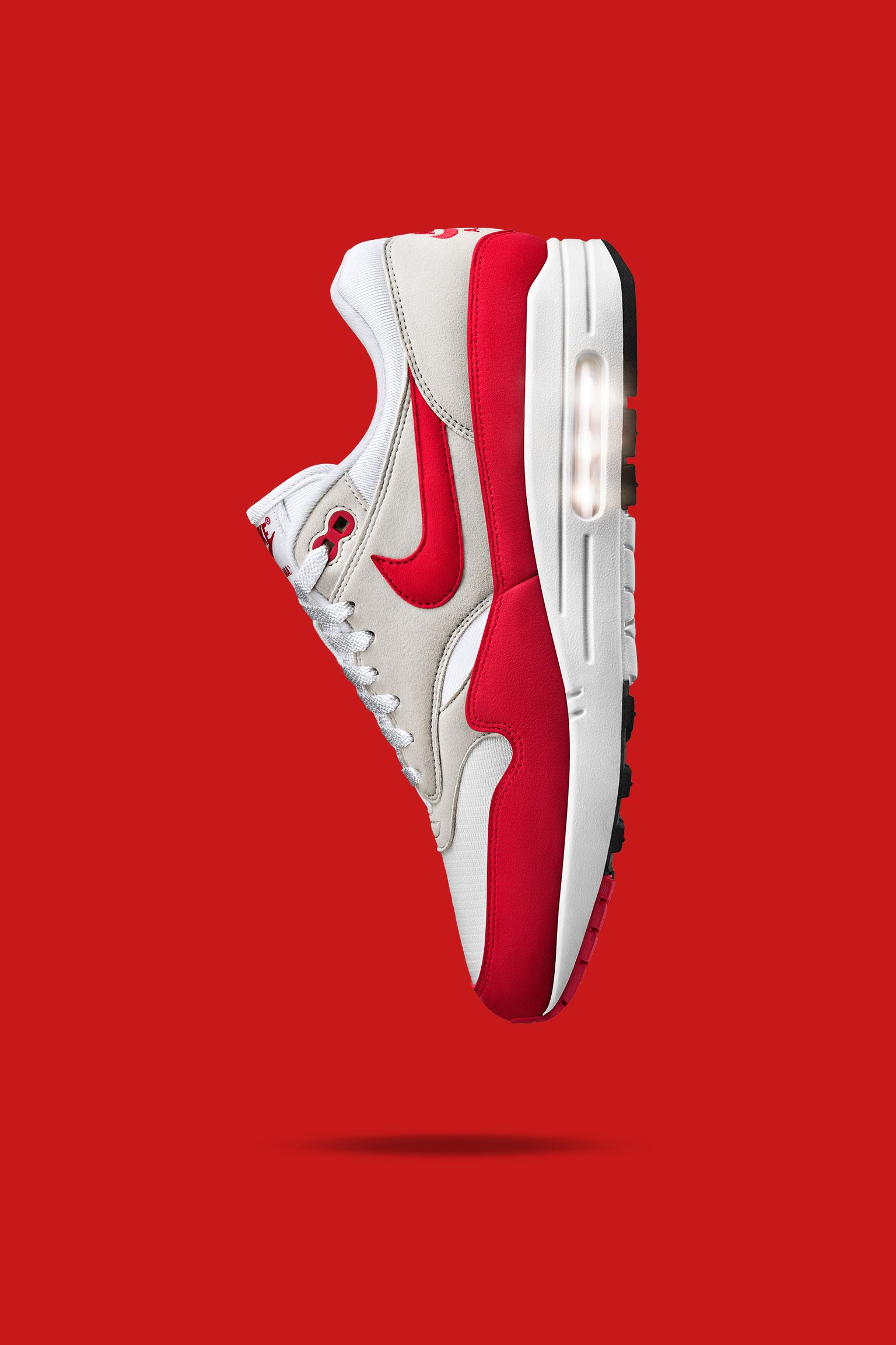 Nike Air Max scarpa rossa, swoosh, 1536x2304 Full HD Verticale, iPhone