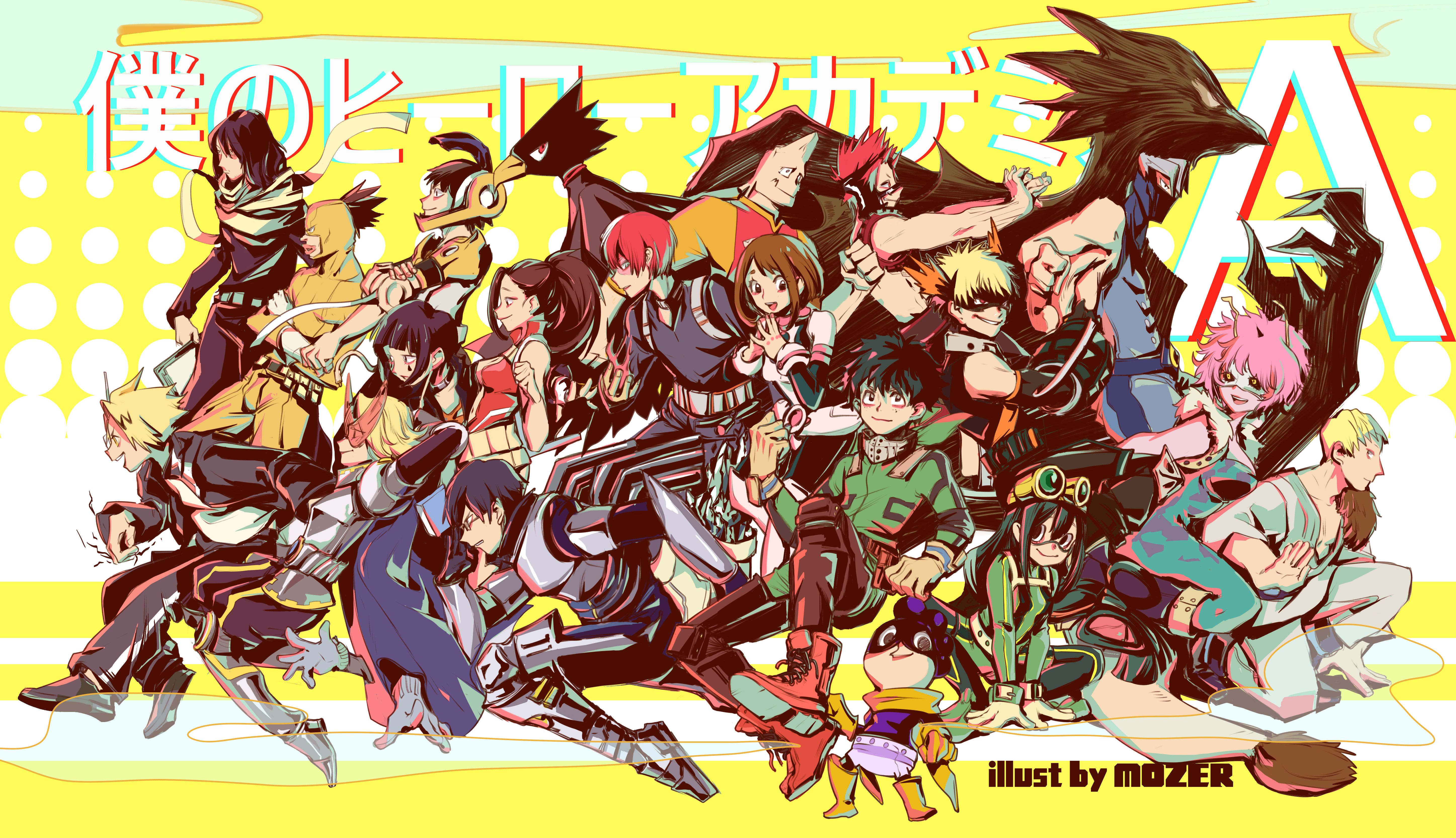 My Hero Academia personaggi gruppo, 5787x3331 4K, Desktop 4K