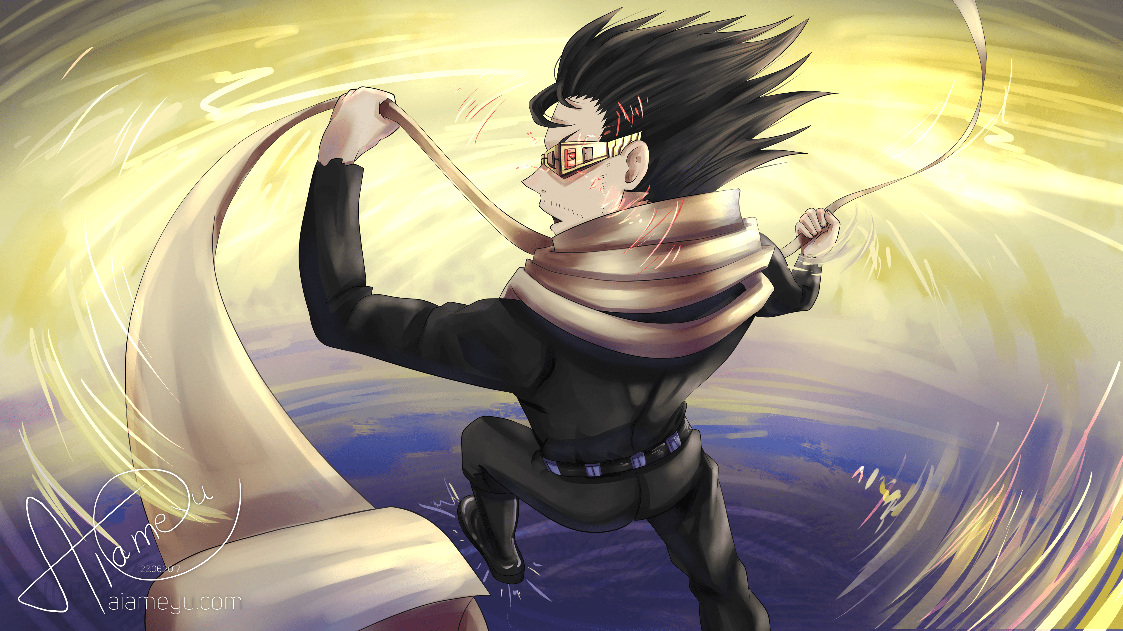 Aizawa Eraserhead BNHA azione, 3840x2160 4K, Desktop 4K