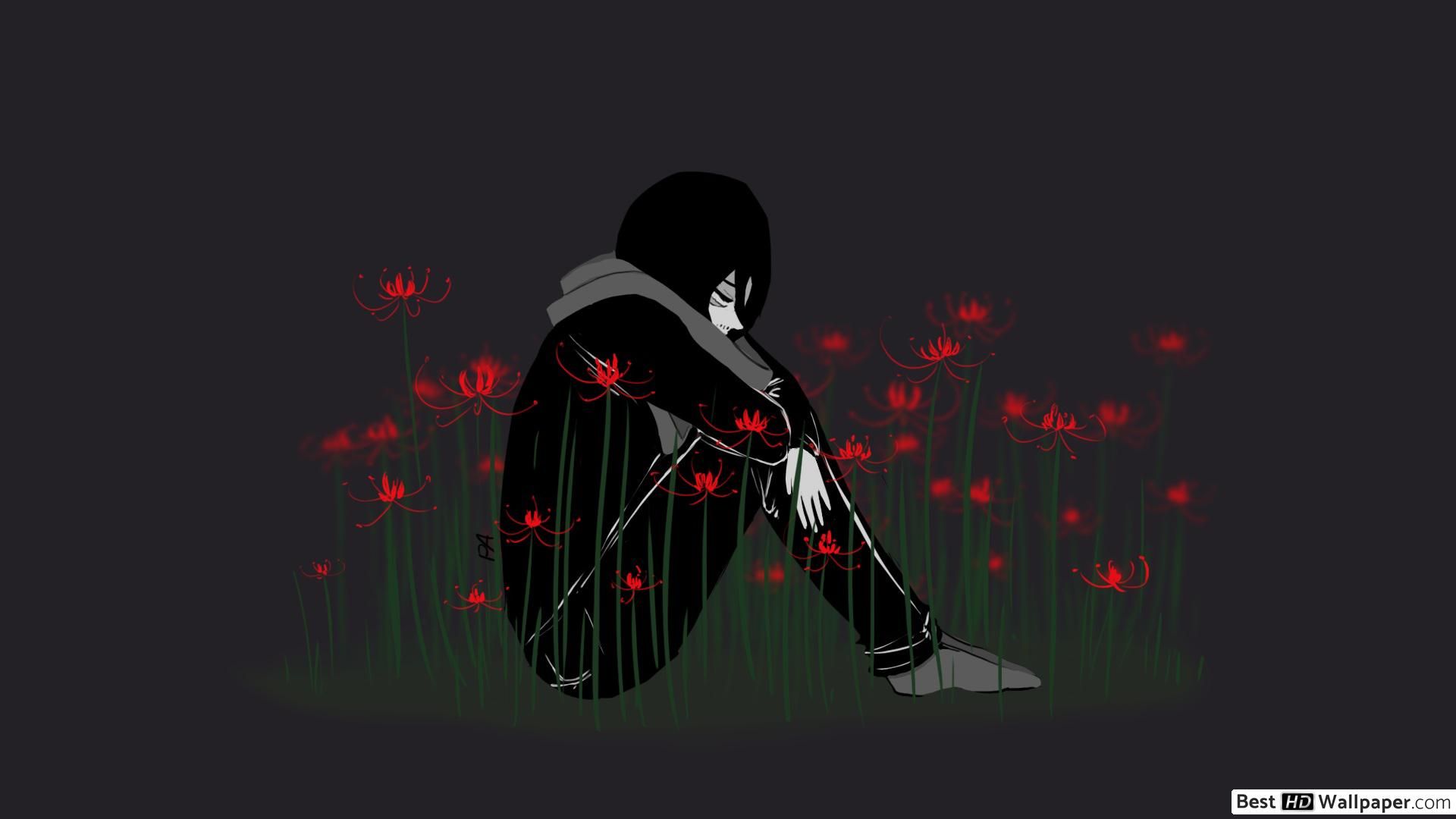 Aizawa Shouta con fiori viola, 2000x1409 Hi-Res, PC Desktop