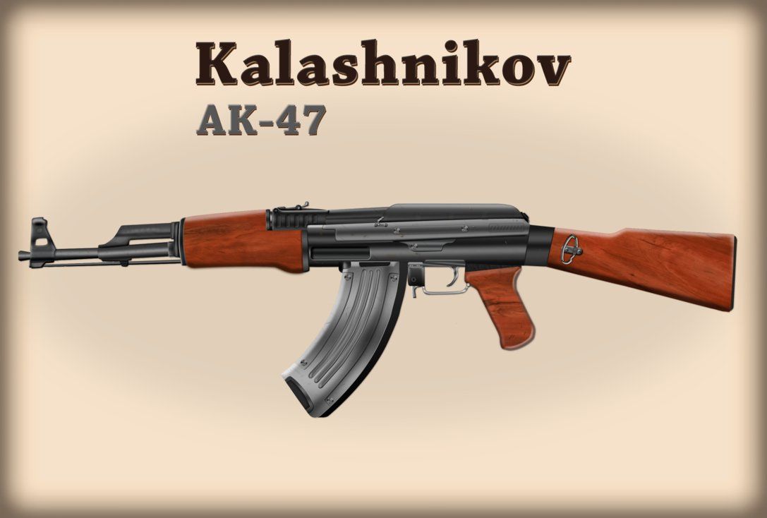 Fucile AK-47 su sfondo scuro, 1920x1080 Full HD, PC Desktop