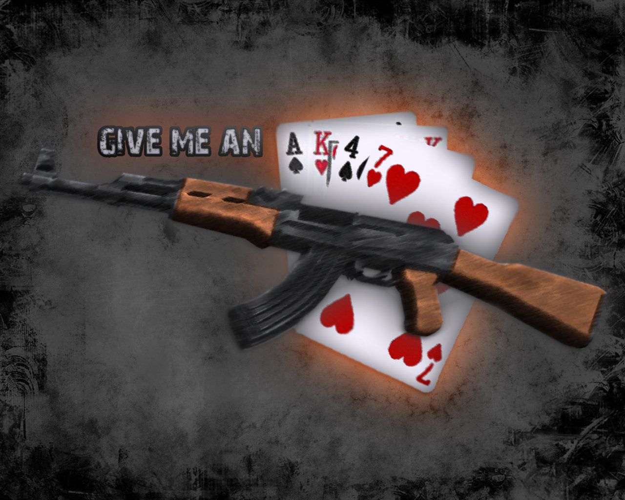 Fucile AK-47 nero e legno, 1680x1050 900p, Desktop