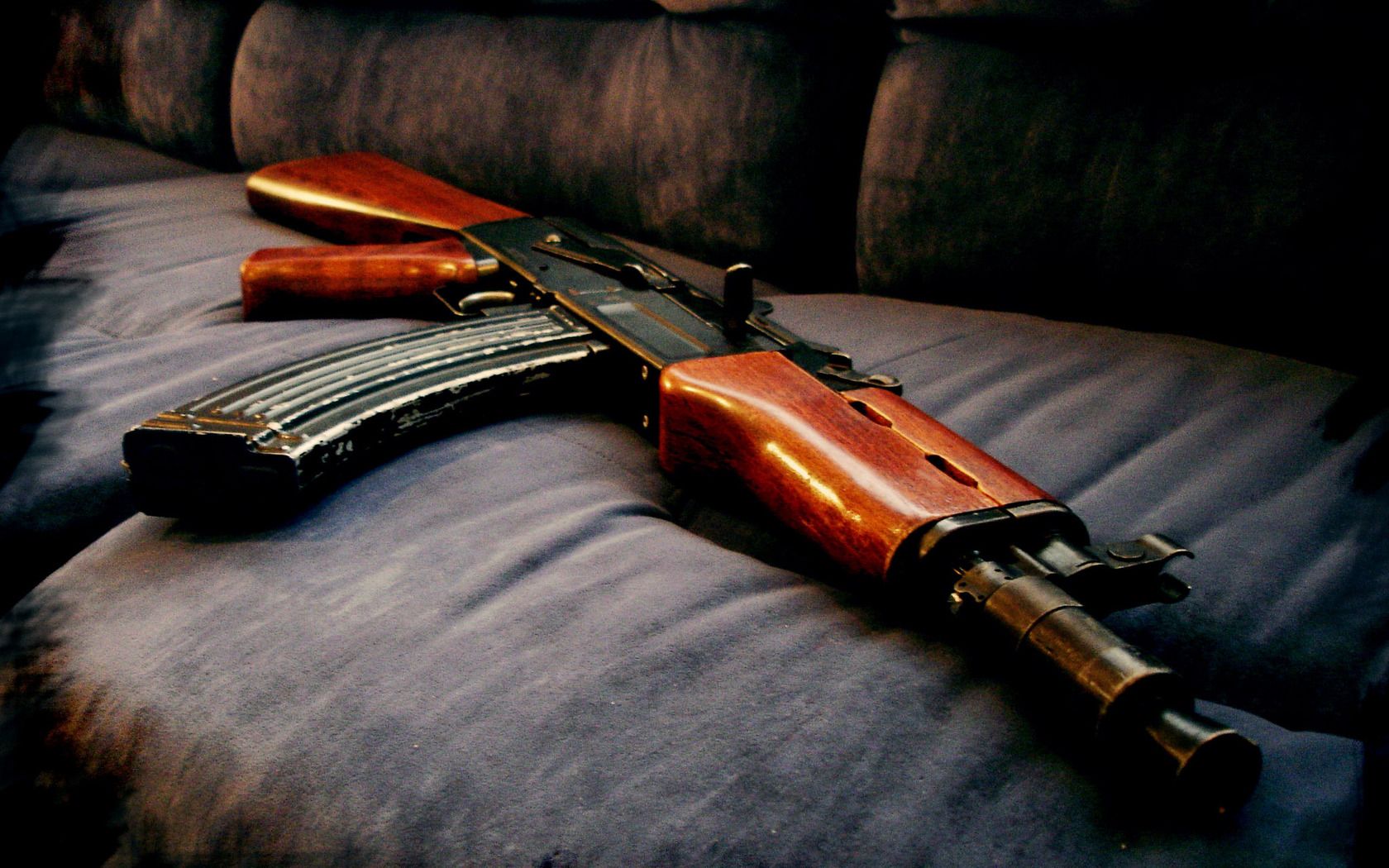 AK-47 con carte da poker, 1280x1024 HD, Desktop