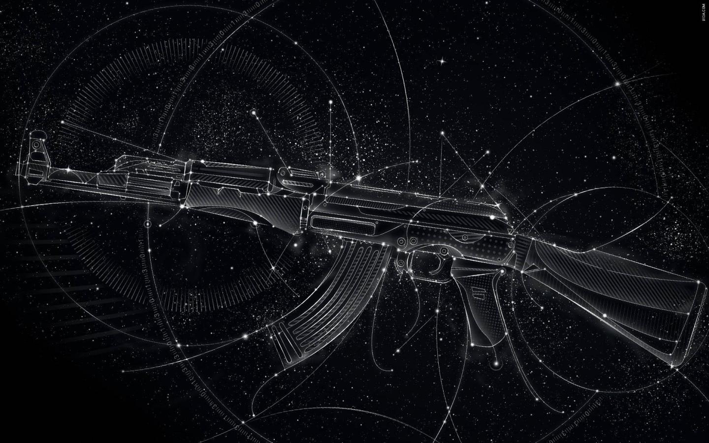 Fucile AK-47 con equipaggiamento militare, 1600x900 HD, PC Desktop