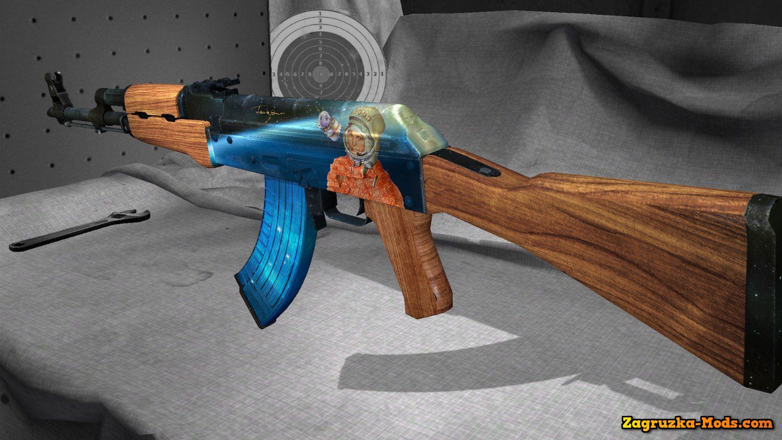 AK-47 dorato videogioco FPS, 1920x1080 Full HD, Laptop