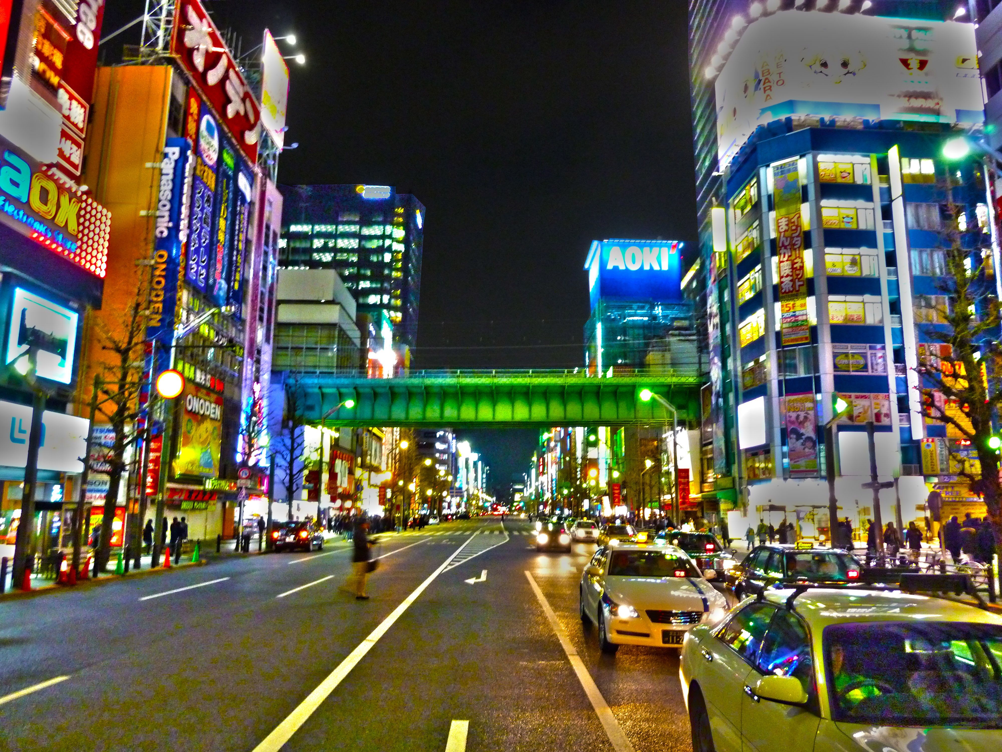 Akihabara di notte, Tokyo, 4000x3000 UHD, PC 4K