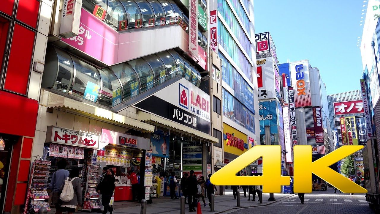 Akihabara Tokyo strada diurna, 1280x720 HD, Desktop