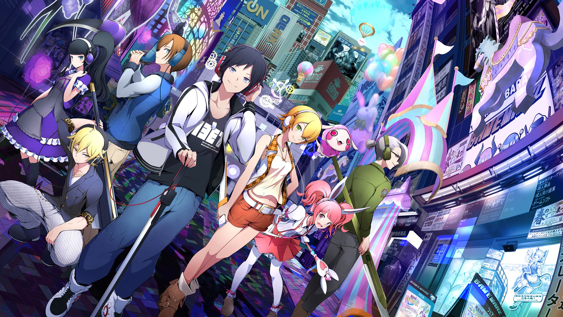 Akiba's Beat personaggi Akihabara, 1920x1080 Full HD, Laptop