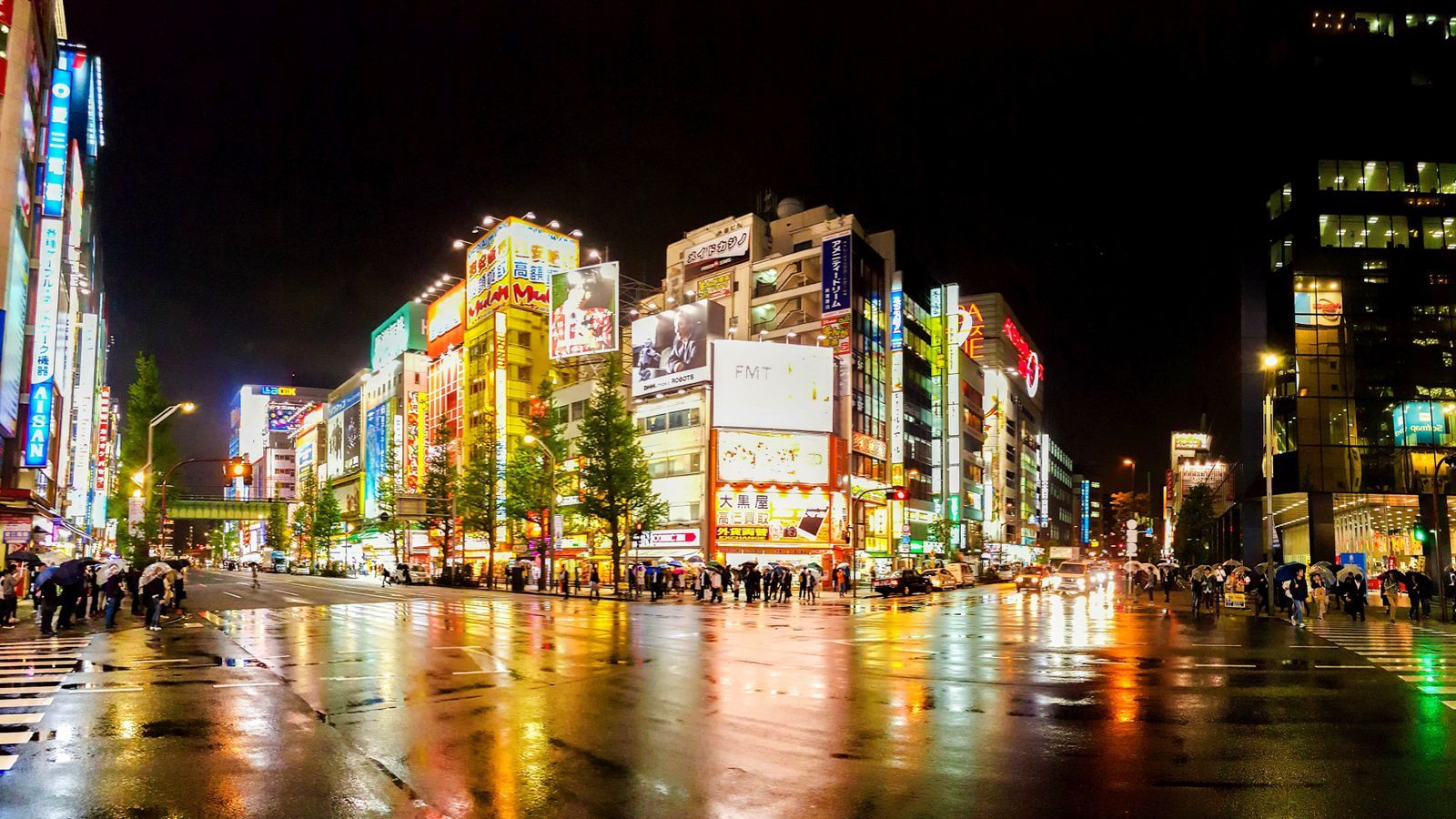 Akihabara di notte, Tokyo, 1600x900 HD Ready, Desktop