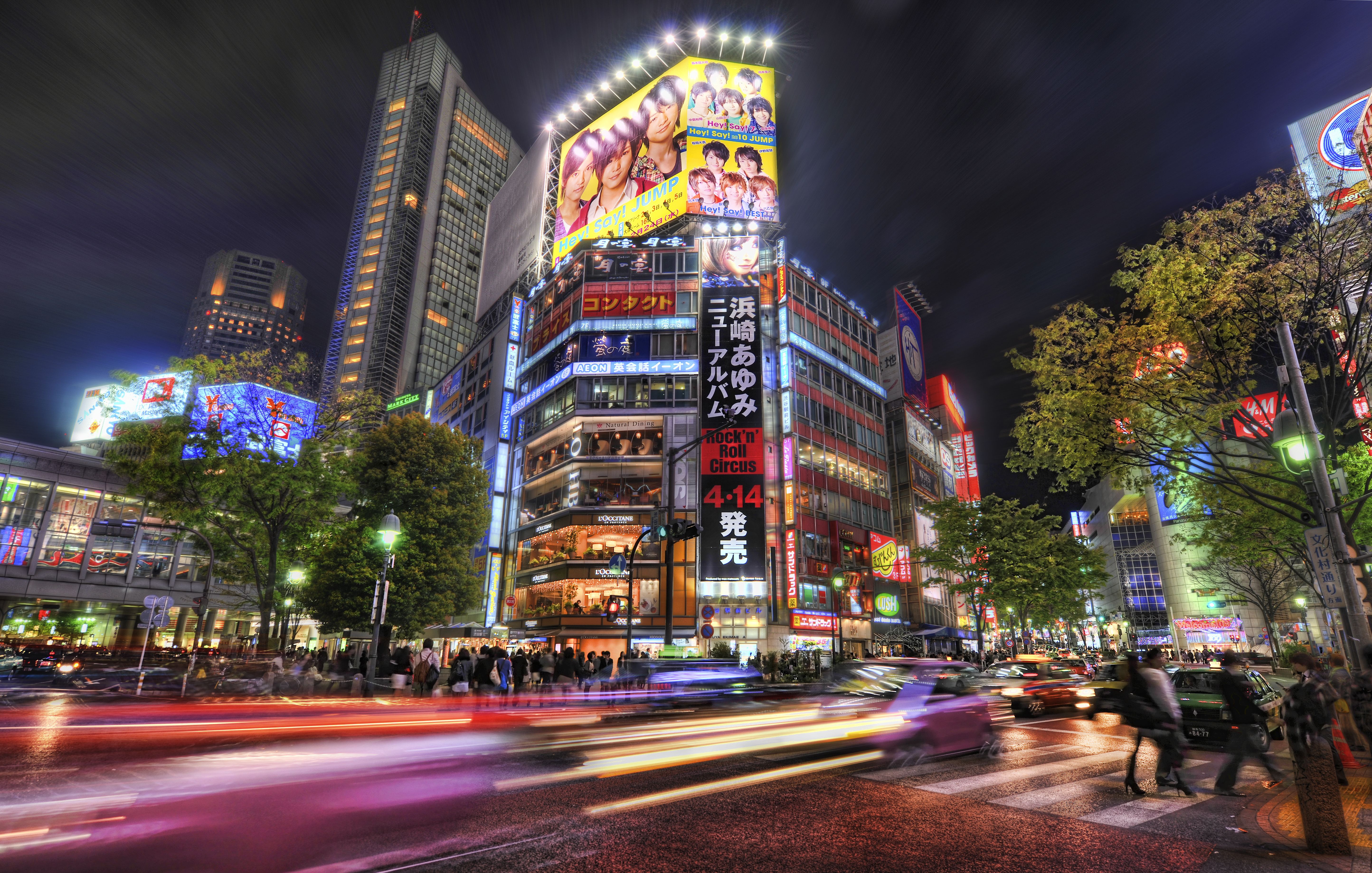 Tokyo notturna insegne luminose, 5778x3676 4K, Desktop 4K