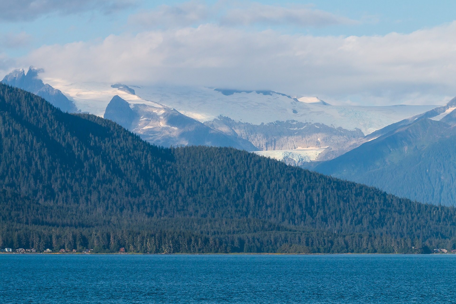 Montagne innevate Alaska con lago, 1920x1280 Full HD+ WUXGA, PC Desktop