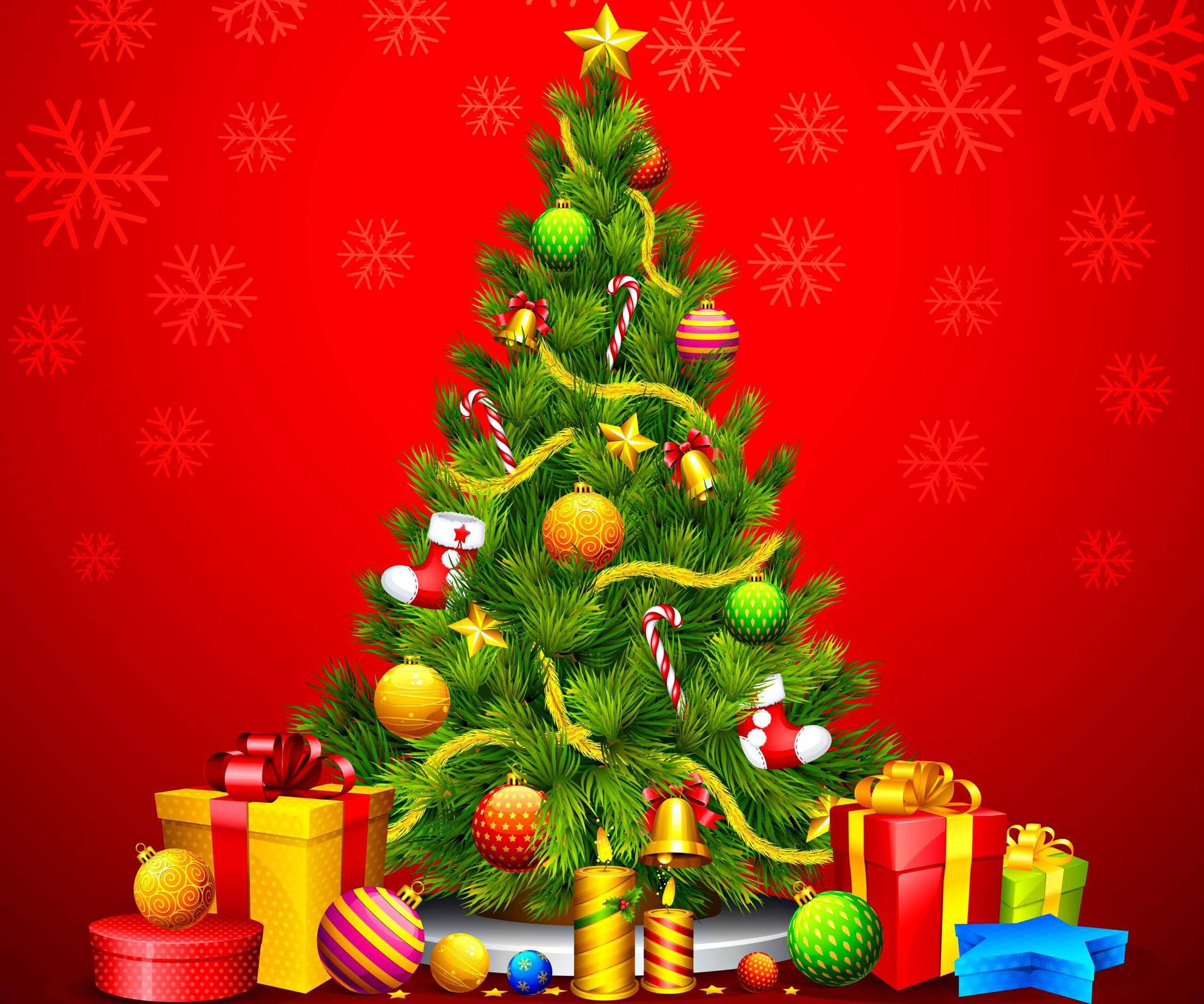 Albero di Natale con regali colorati, 1920x1602 Full HD+, Desktop
