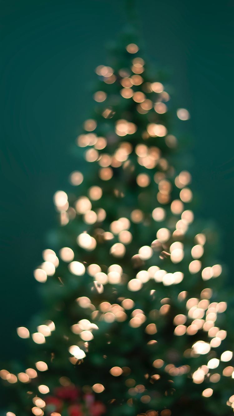 Albero di Natale sfocato bokeh, 750x1334 Full HD Verticale, Smartphone