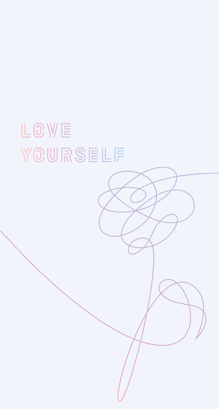 BTS Love Yourself linea astratta, gruppo K-pop, 746x1394 Verticale, Telefono