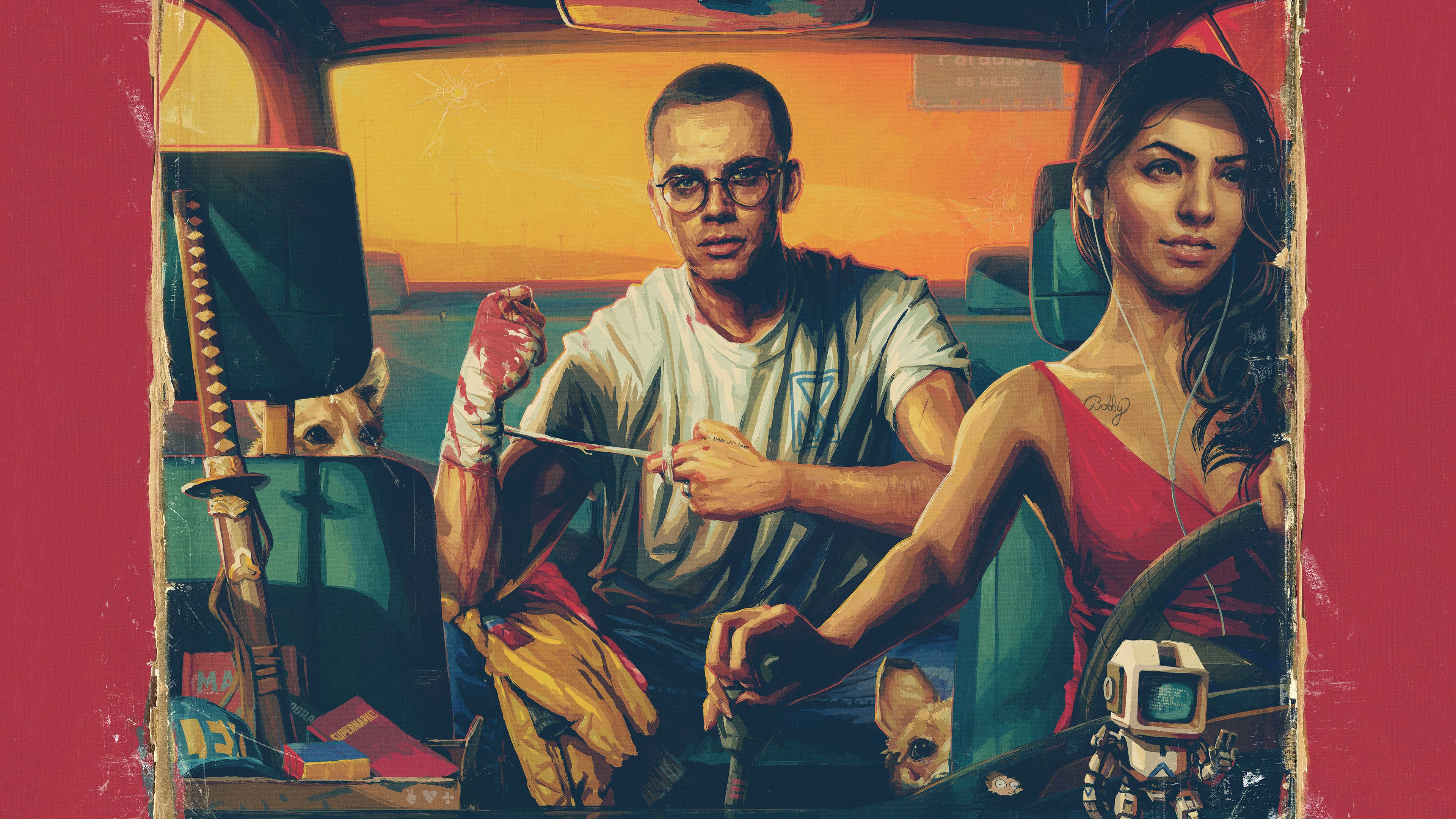 Logic Bobby Tarantino artwork, 3840x2160 Ultra HD, 4K TV