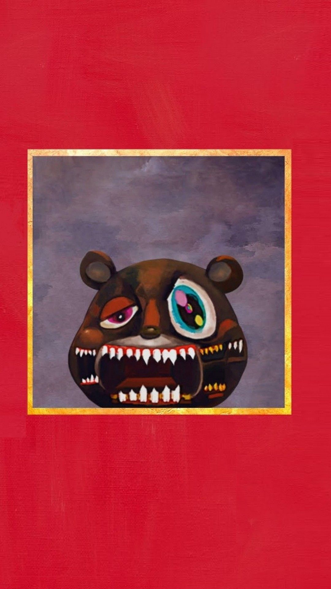 Orso copertina album Kanye, 1080x1920 Verticale, iPhone