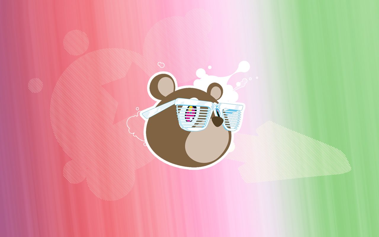 Orso Kanye West con occhiali, 1280x800 720p, PC