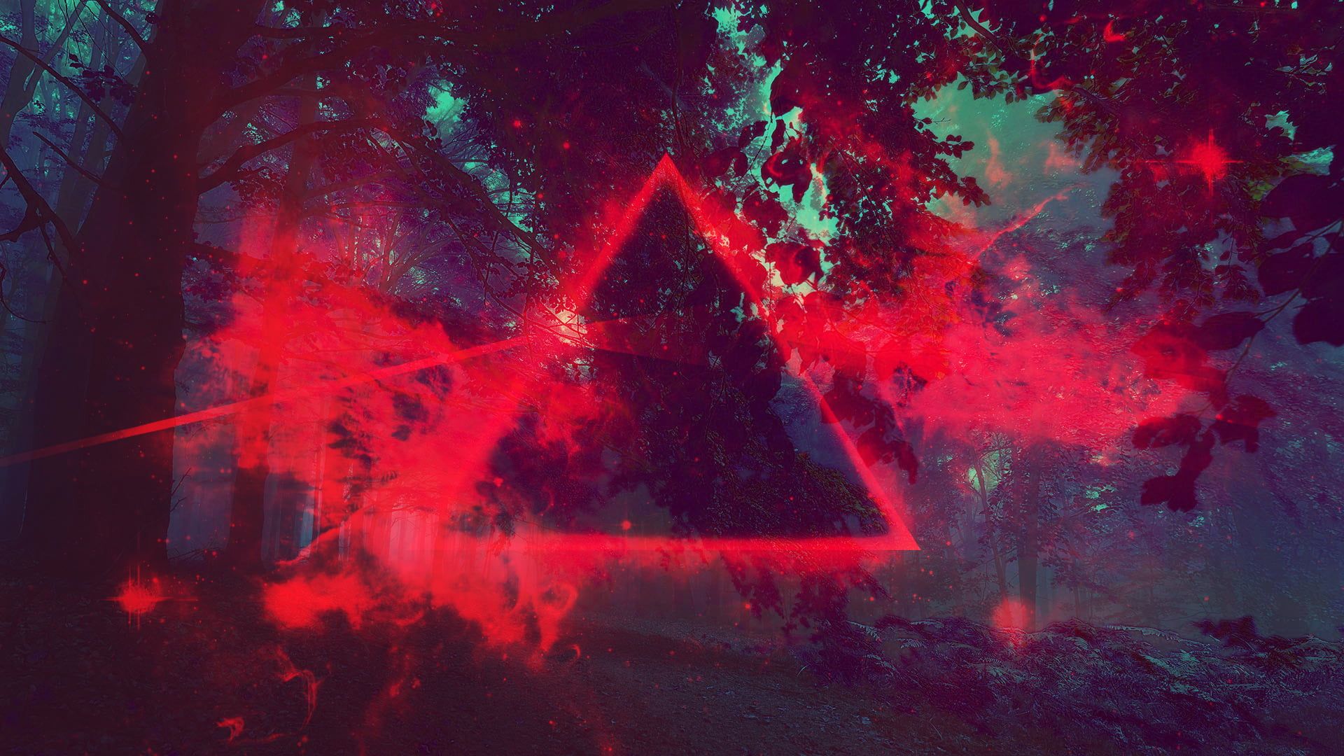 Prisma rosso Pink Floyd fan art, 1920x1080 1080p, Desktop