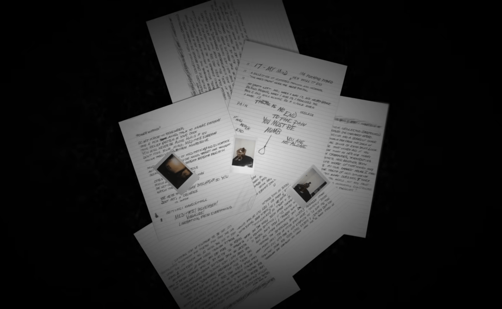 Lettere manoscritte su sfondo scuro, 1750x1080 HD, Desktop