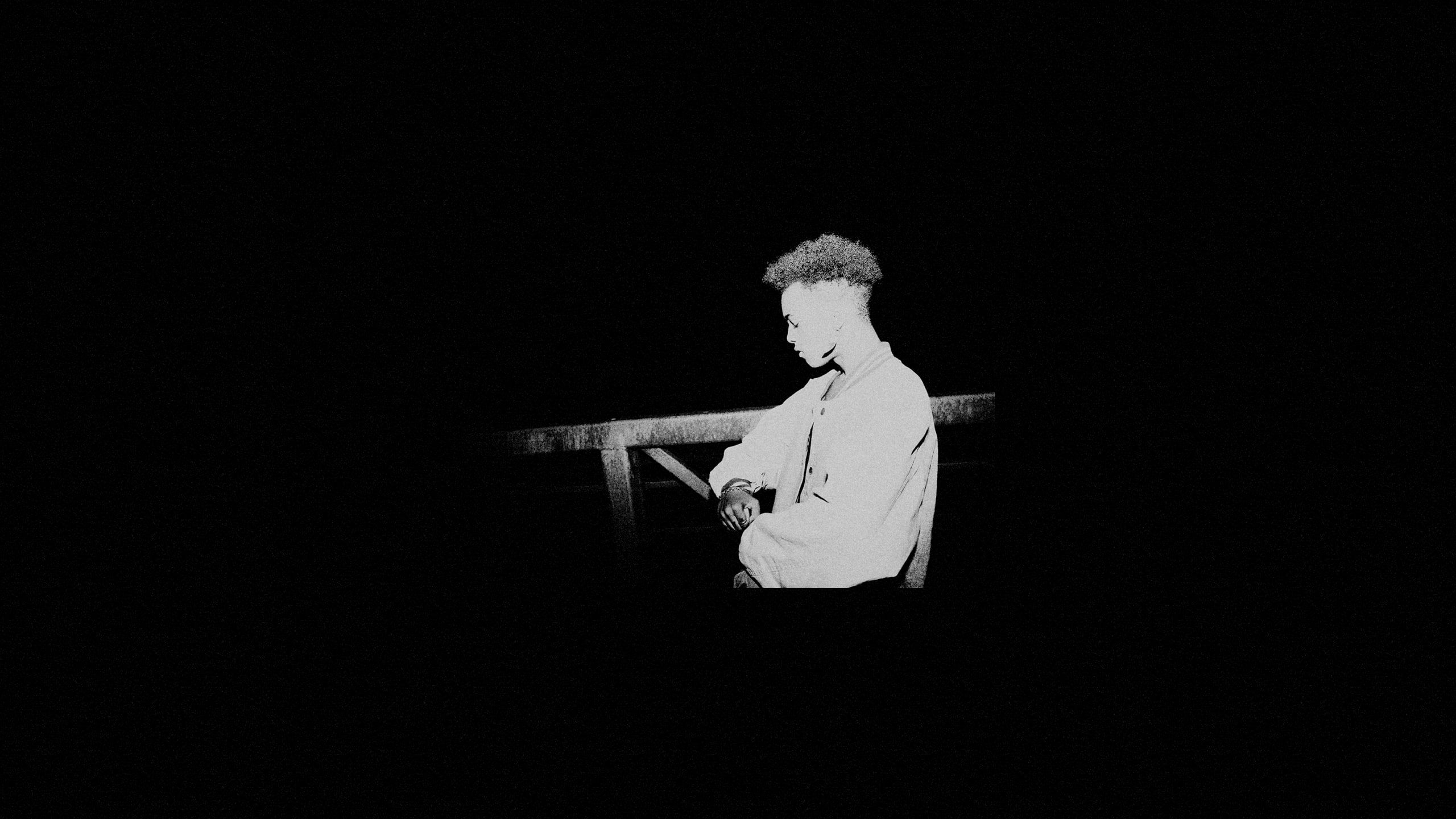 XXXTentacion silhouette bianco e nero, 2560x1440 1440p, Desktop