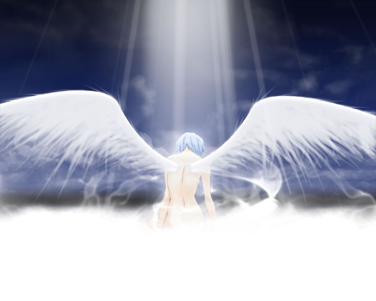 Rei Ayanami ali angelo, 1280x1024 HD, Desktop