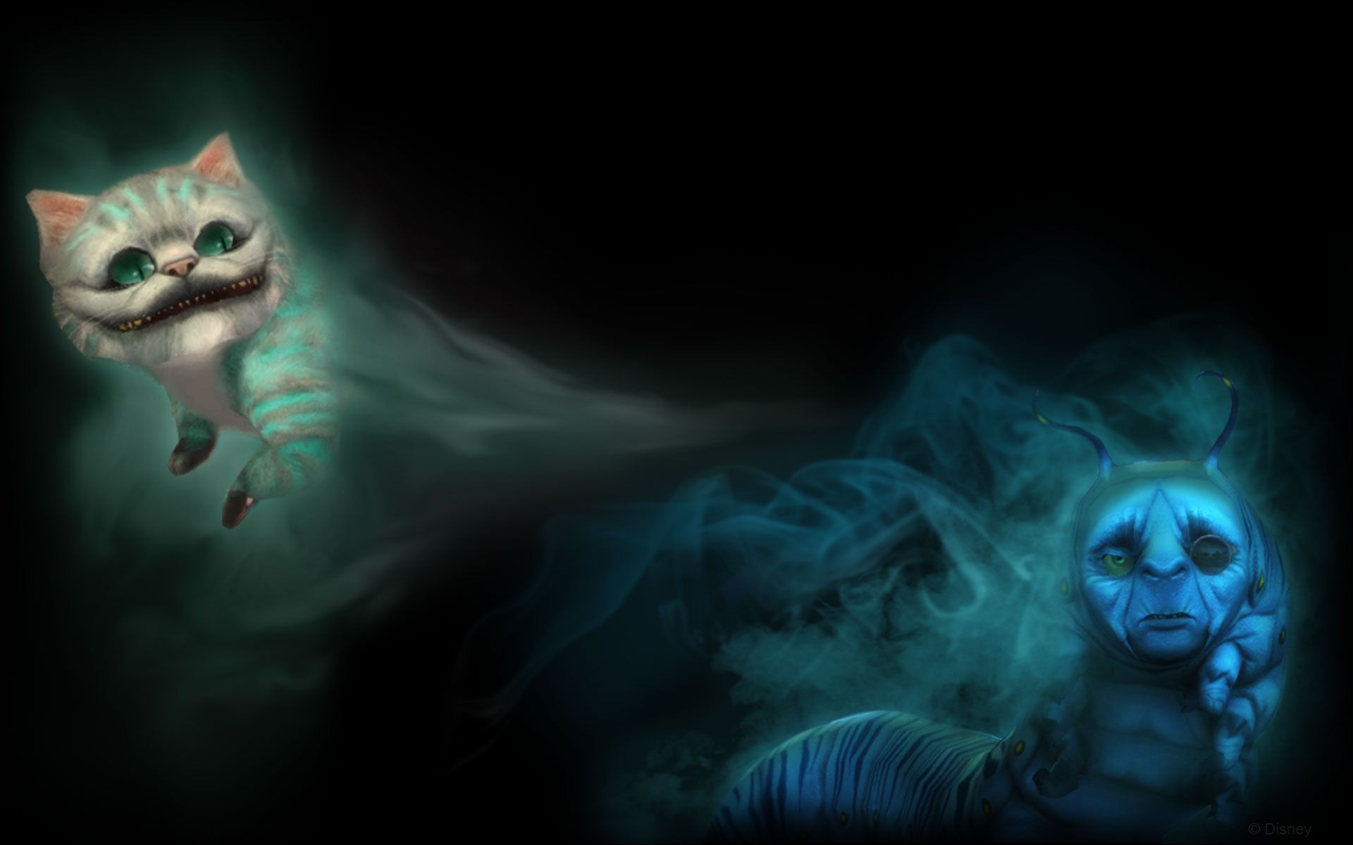 Stregatto ghigno nero We're All Mad Here, 1920x1080 Full HD, PC Desktop