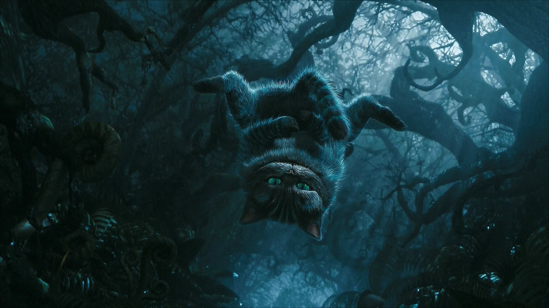 Stregatto foresta blu film Burton, 1920x1080 Full HD 1080p, PC