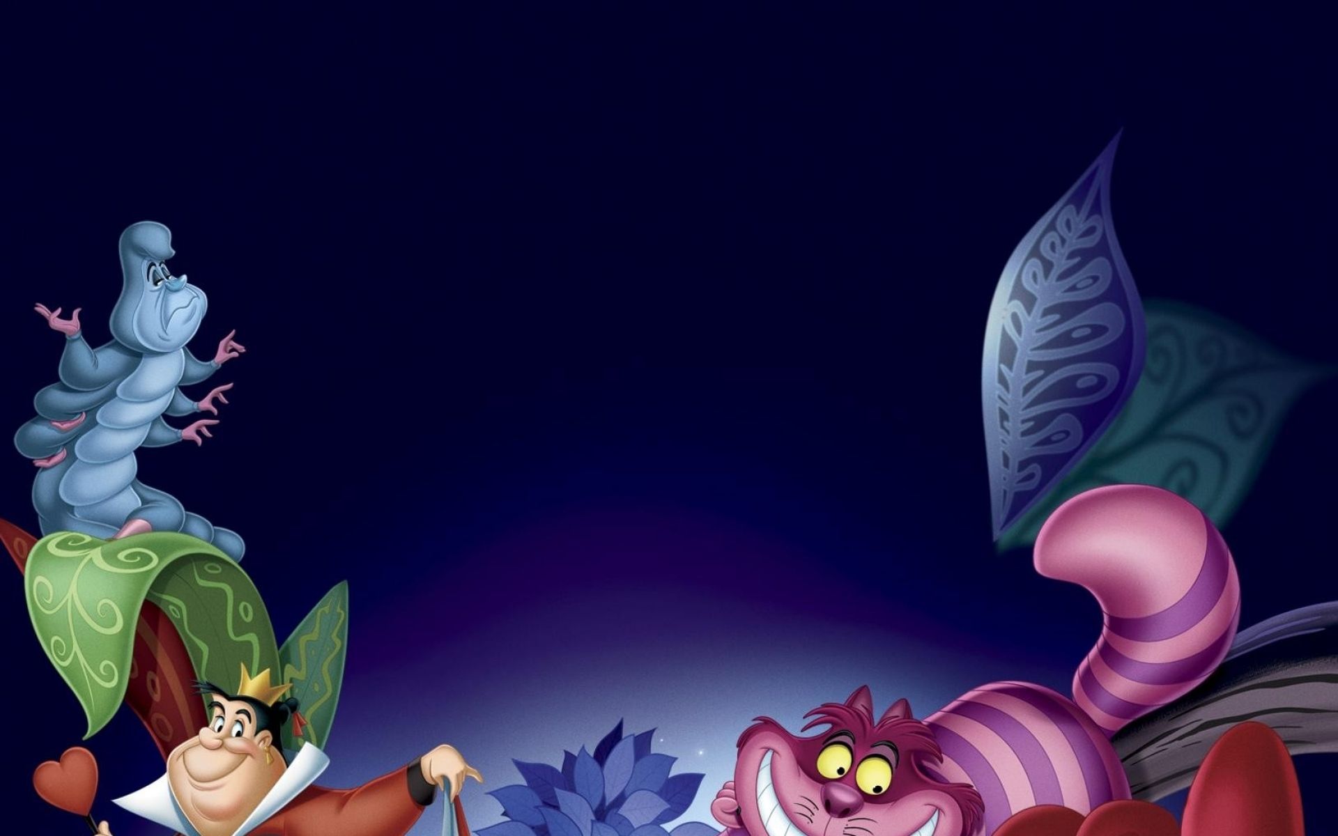Brucaliffo Stregatto personaggi Disney blu, 1920x1200 Full HD+ WUXGA, PC Desktop