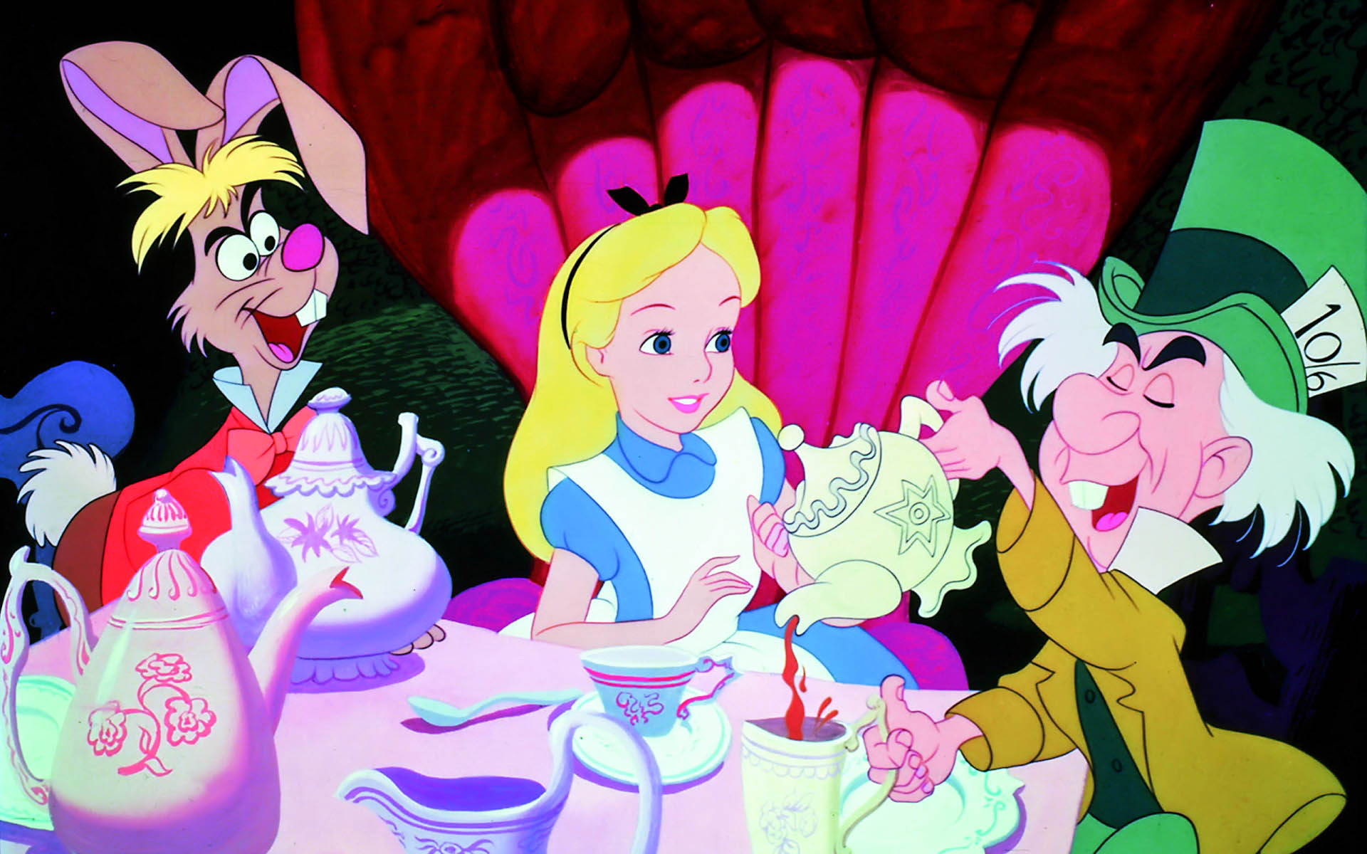 te matto Coniglio Alice Cappellaio Disney, 1920x1200 WUXGA, Desktop