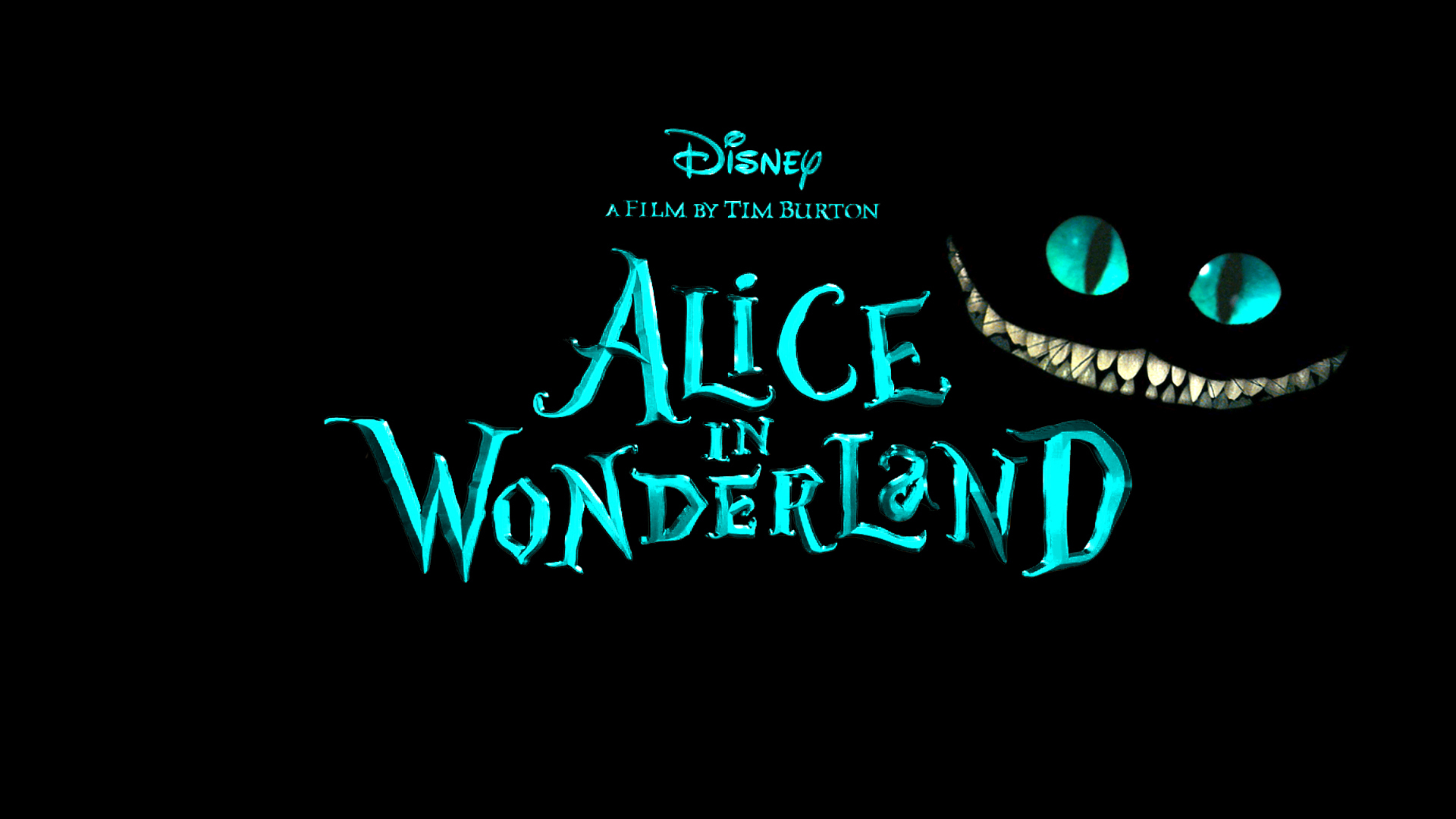 logo film Alice Tim Burton Stregatto, 1920x1080 Full HD 1080p, Laptop