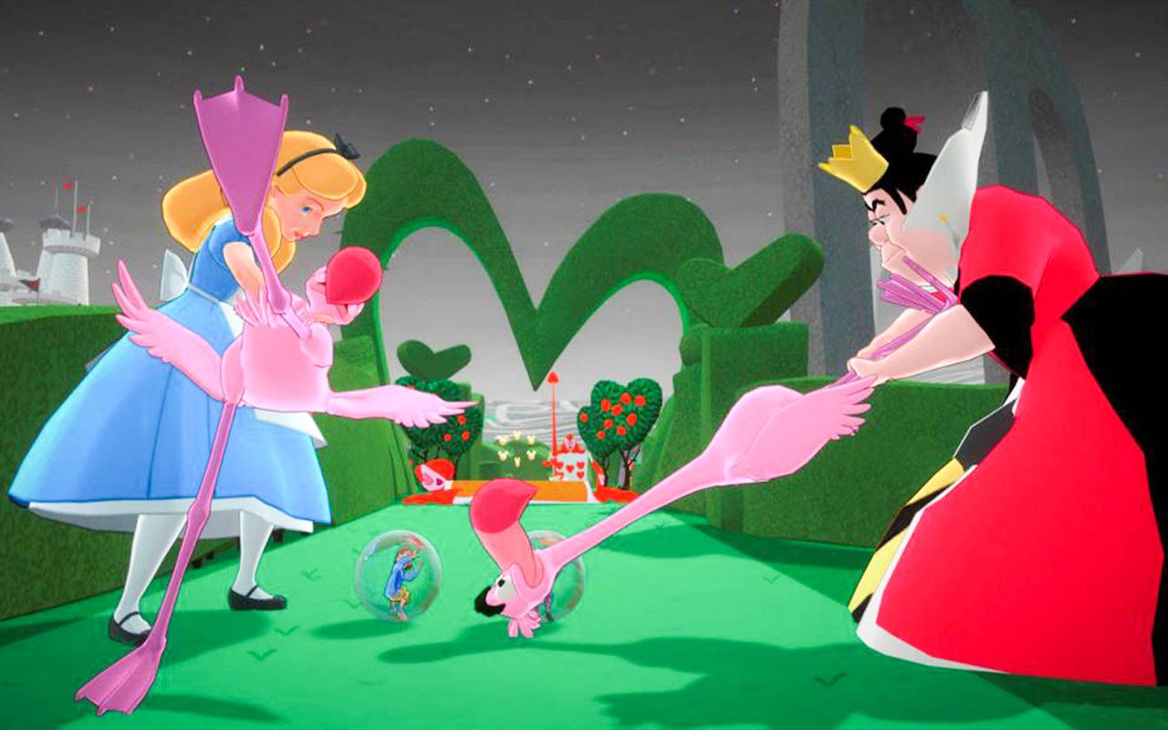 Alice Regine croquet fenicottero Disney, 1280x800 HD, Desktop