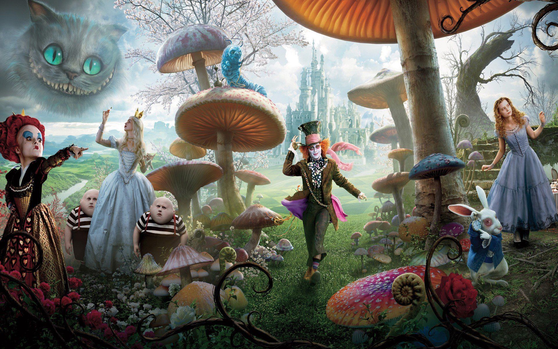 Cappellaio funghi personaggi Alice Burton, 1920x1200 Full HD+, PC