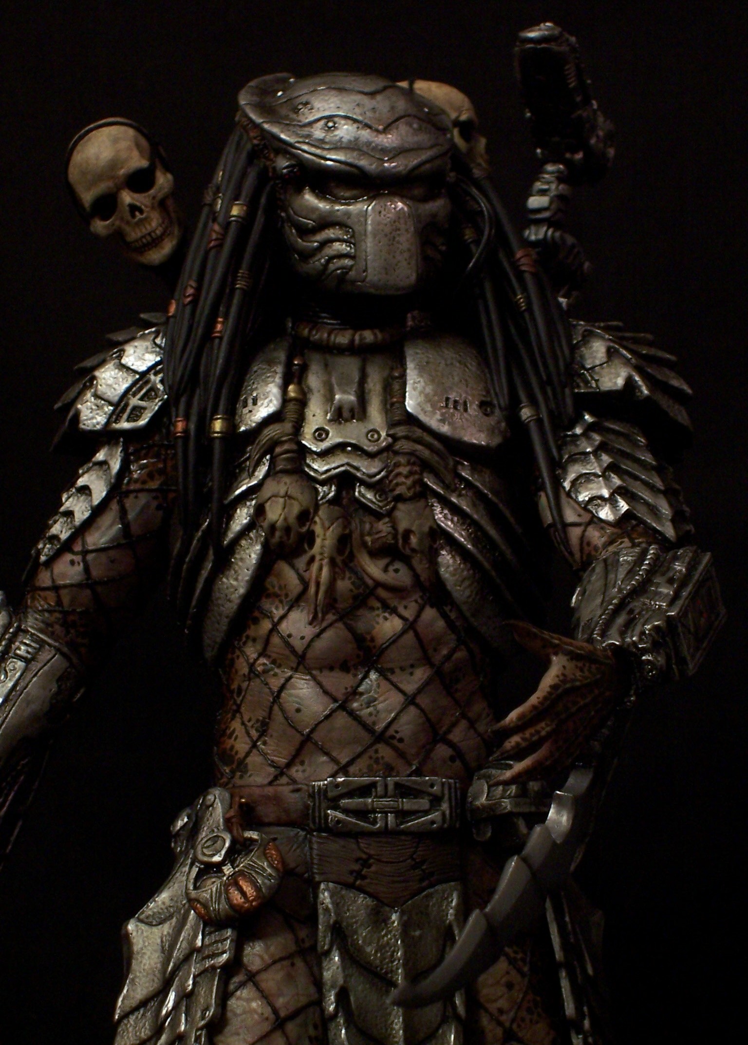 Predator con armatura e teschio, 1536x2144 Full HD Verticale, Smartphone